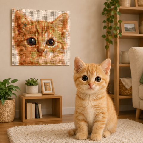 Custom Bricked Mosaic Portrait 16x16