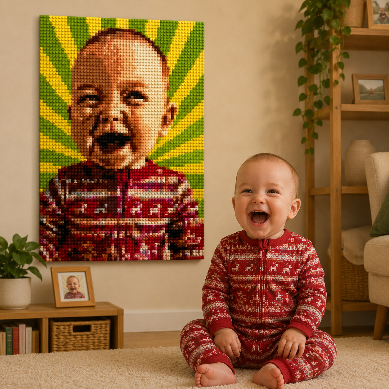Custom Bricked Mosaic Portrait 20x30"