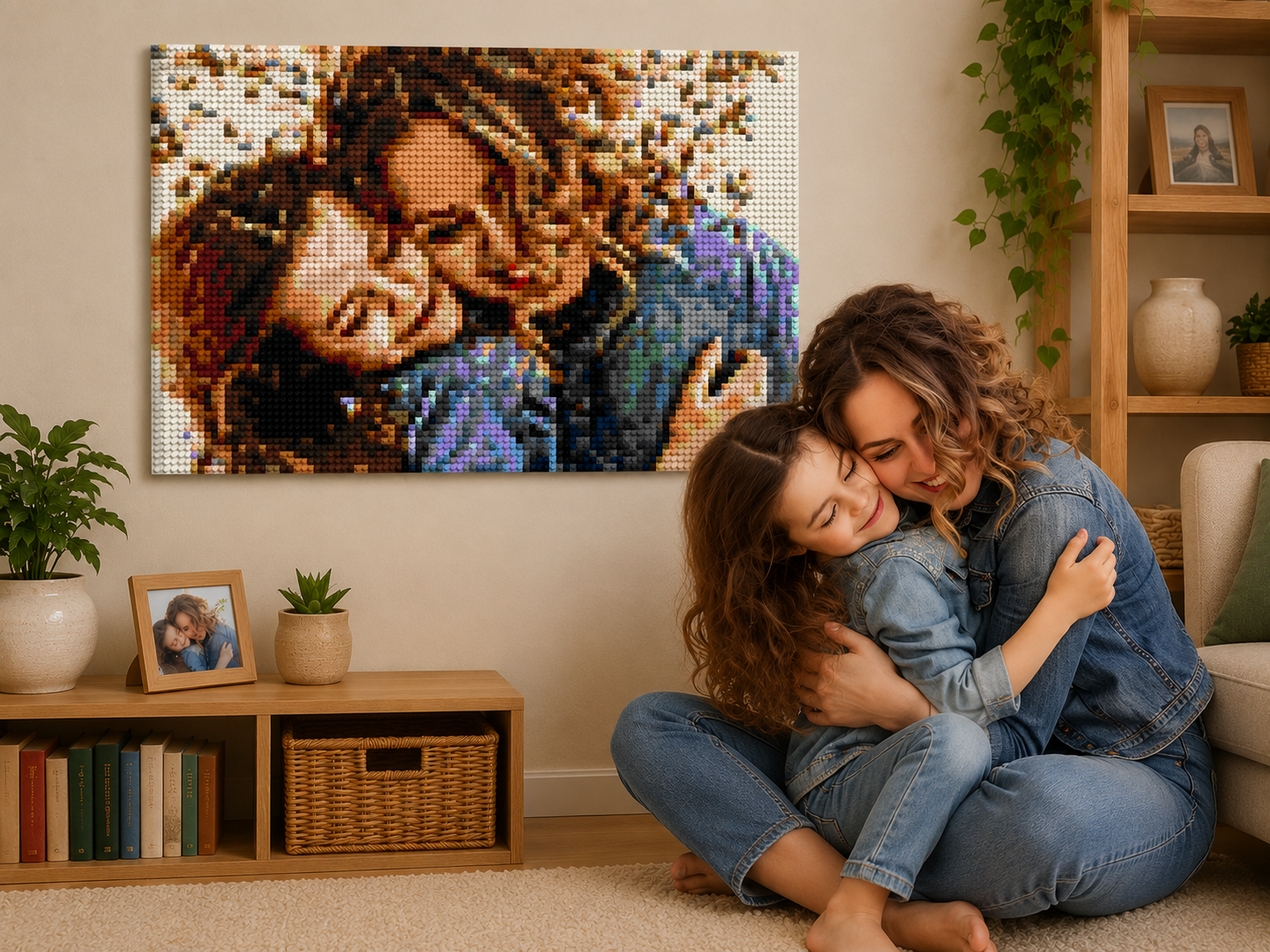Custom Bricked Mosaic Portrait 30x20"