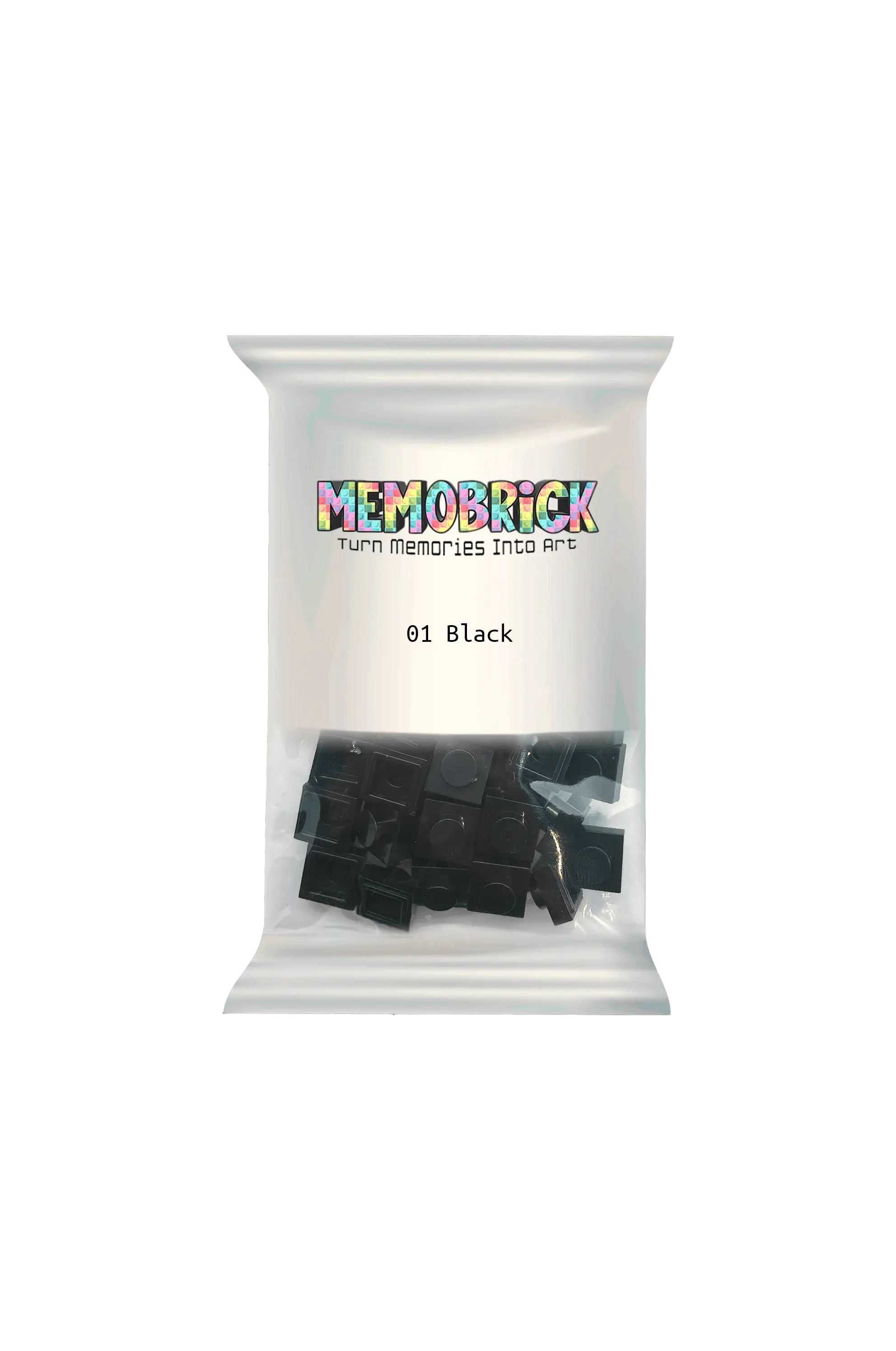 Bag Of Bricks -Black 01 - Memobrick