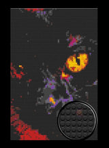 Black Cat Bricked Mosaic Home Decor 20x30" — photo 1