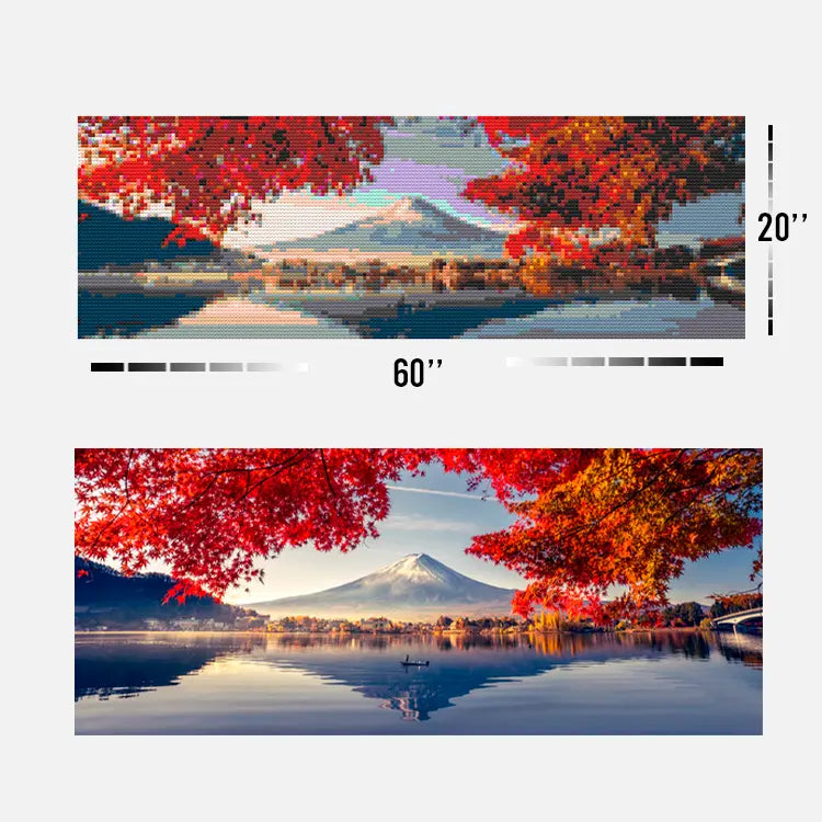 Custom Bricked Mosaic Portrait 60x20" Memobrick