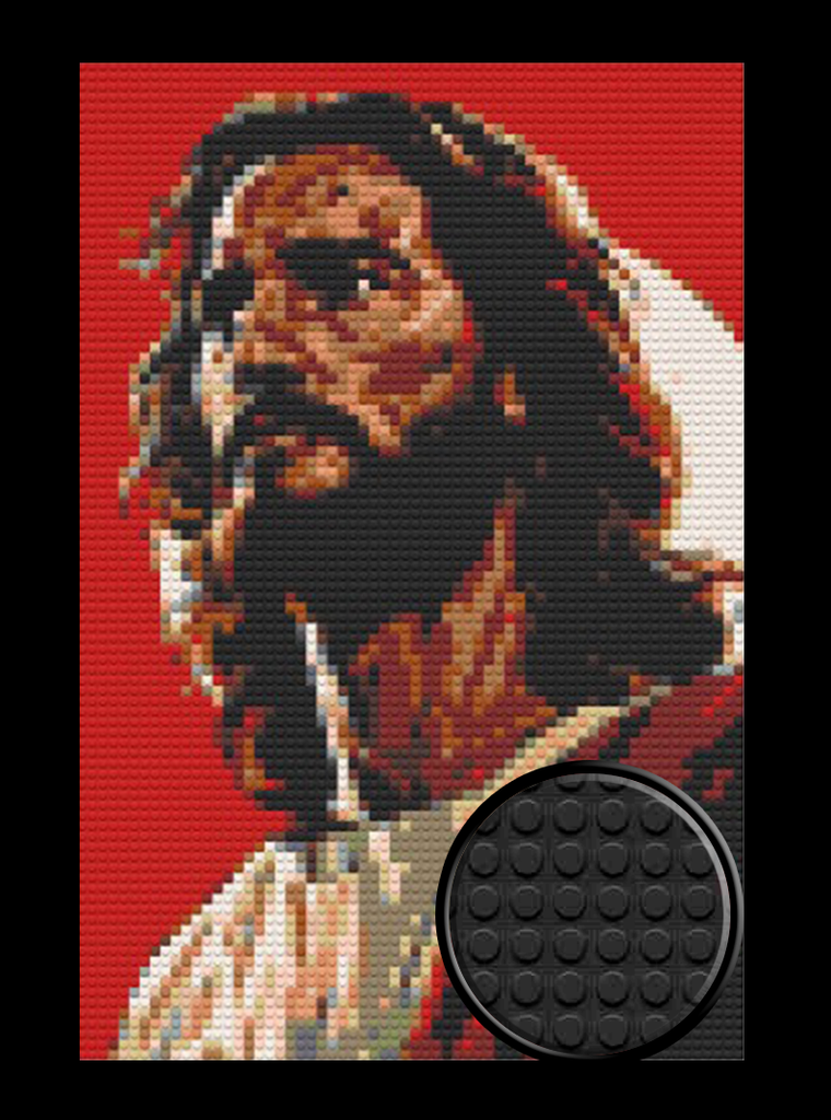 Jesus Christ Bricked Mosaic Home Decor 20x30