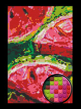 Watermelon Bricked Mosaic Home Decor 20x30" — photo 1