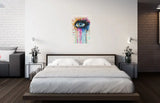 Colorful eye Art  Piece Home Wall Decor Bricked Mosaic Portrait 20x30 — photo 2