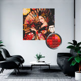 Custom Bricked Mosaic Portrait 50x50" — photo 2
