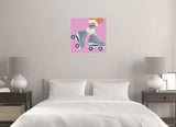 Roller skate Art Piece Home Wall Decor Bricked Mosaic Portrait 30x30" — photo 2